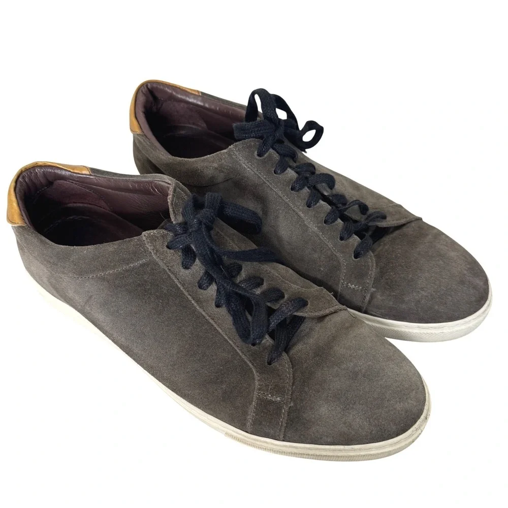 Allen Edmonds Courtside Lace-up Sneaker Grey Suede Size 10